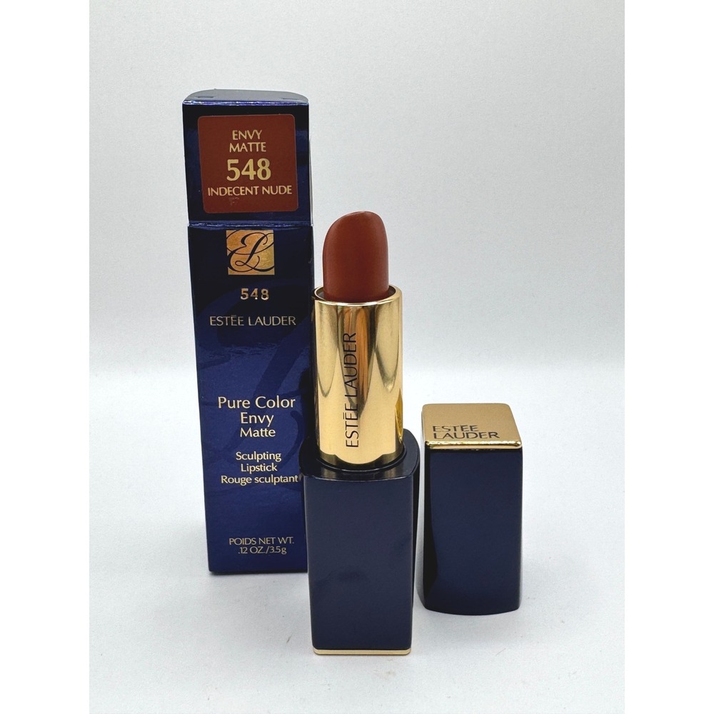 Estee Lauder Pure Color Envy Matte Lipstick 548 Indecent Nude NEW